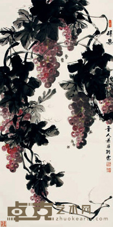 张开纲 硕果 立轴 136×68cm
