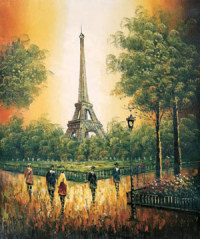 油画 法国风景