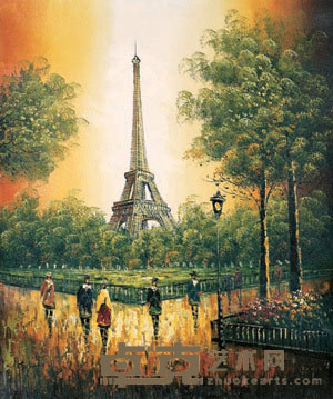 油画 法国风景 62×53cm