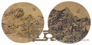 山水两挖 镜心 尺寸不一