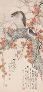 李佩鸣 1947年作 英雄独立图 立轴