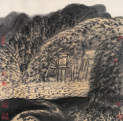 陈平 戊辰（1988年）作 山水 镜心