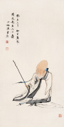陈少梅 癸未（1943年）作 寿星 立轴