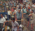 黄敏 1998年作 市场