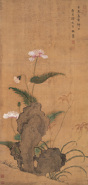 文俶 创作年代：辛未（1631年） 花卉 立轴