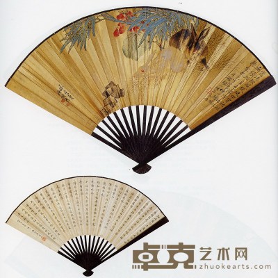汪琨 郑博和 花鸟、书法 19×46cm