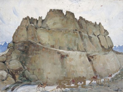 全山石 戈壁 布面油画 59×79cm
