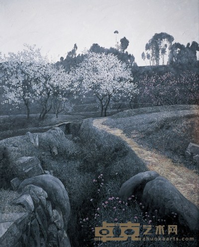 王龙生 漫步三月 2006年作 布面油画 160×130cm