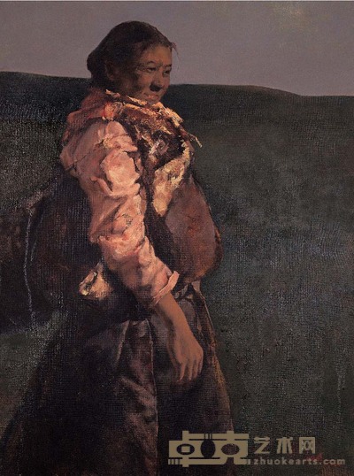 何卫 藏女 布面油画 60*45