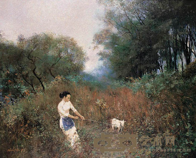 潘鸿海 小羊 布面油画 65*81