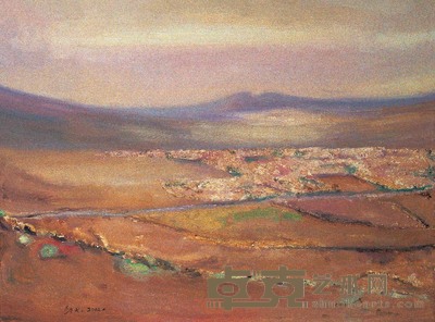朝戈 风景 布面油画 30*40